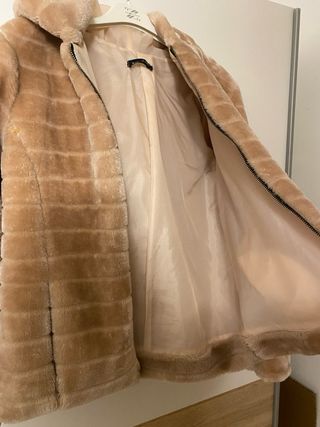 Pelliccia ecologica rosa antico