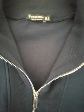 Sudadera marino con cremallera