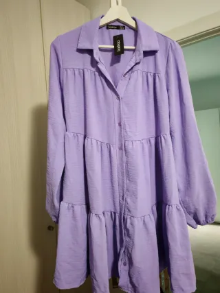 Vestido Boohoo Morado Talla Única