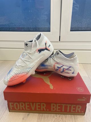 Botas de fútbol Puma blancas