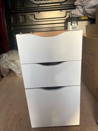 Escritorio blanco brillo 75x138cm