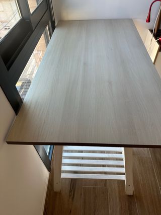 Mesa escritorio caballetes regulables madera