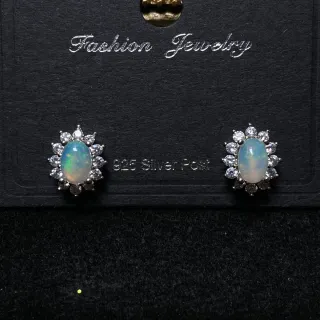 Pendientes de Ópalo Natural