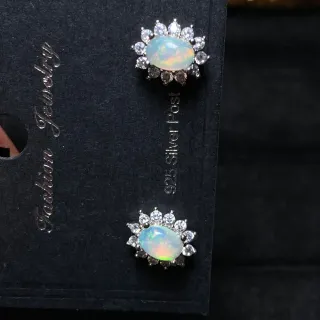 Pendientes de Ópalo Natural