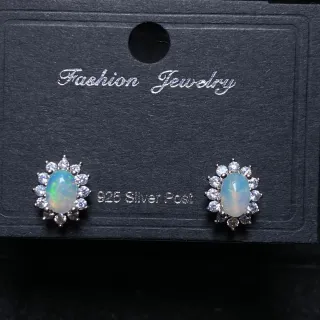 Pendientes de Ópalo Natural