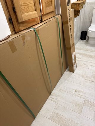 Puerta corredera estilo industrial