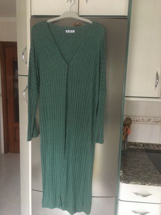 Chaqueta punto verde talla única