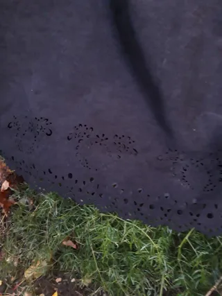 Vestido antelina forrado negro