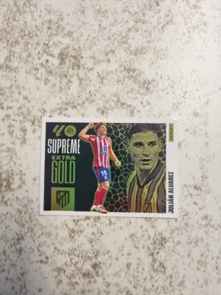Cromo Supreme Extra Gold Julián Álvarez
