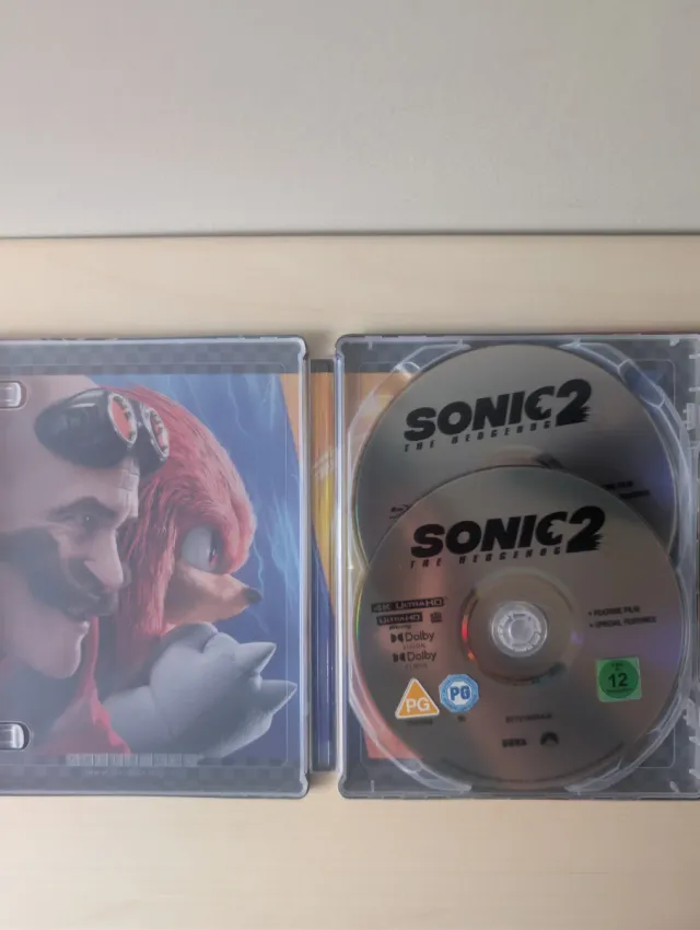 Sonic 2 la película 4k bluray steelbook nuevo