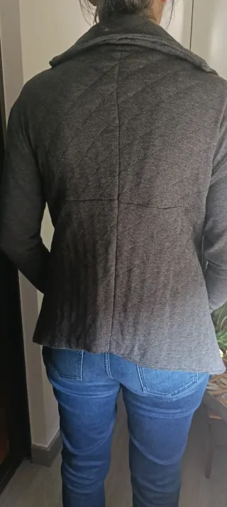 Chaqueta acolchada gris talla única