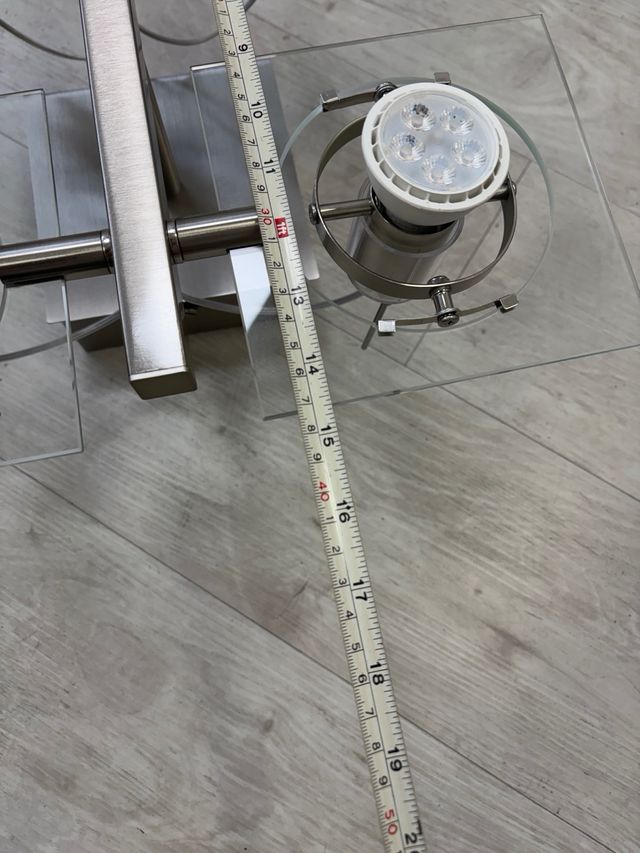 Lámpara de techo moderna cristal y metal