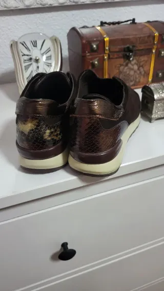 Zapatos de piel marrón, 24 horas