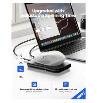 Jiggler Ratón Indetectable Ultrafino Silencioso