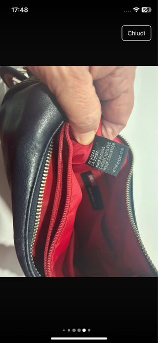 Borsa Diesel in pelle nera