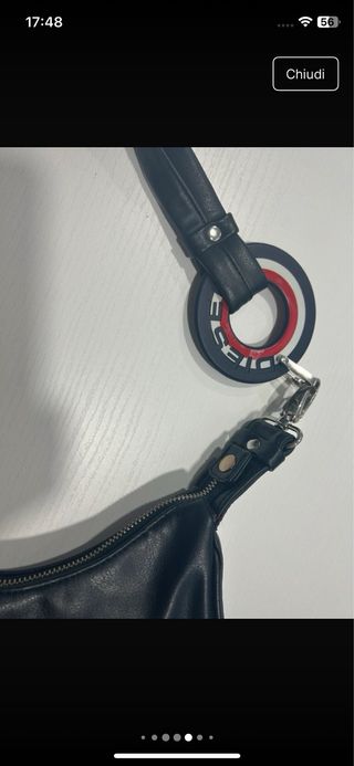 Borsa Diesel in pelle nera