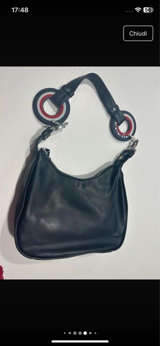 Borsa Diesel in pelle nera