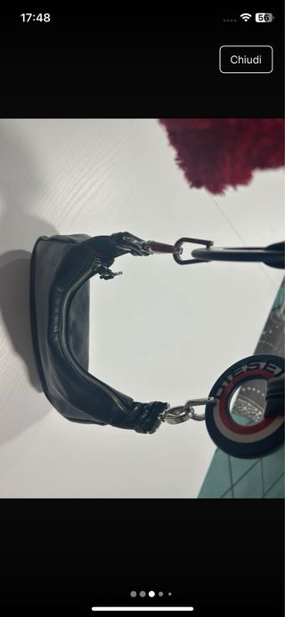 Borsa Diesel in pelle nera