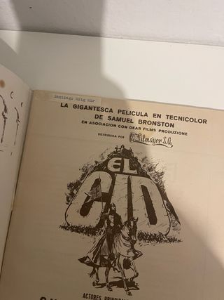 Álbum Cromos El Cid Charlton Heston