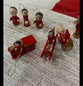 Decorazioni Natalizie Legno Anni '50