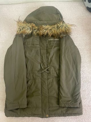 Parka verde El Corte Inglés Talla S