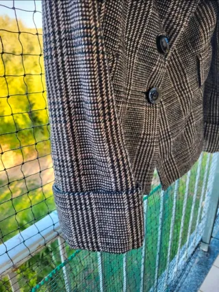 Giacca Zara Basic Lana Collo Ampio Tg S