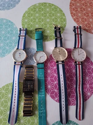 Lote 5 Relojes Mujer