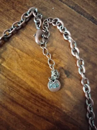 Collana pettorina argento e nero