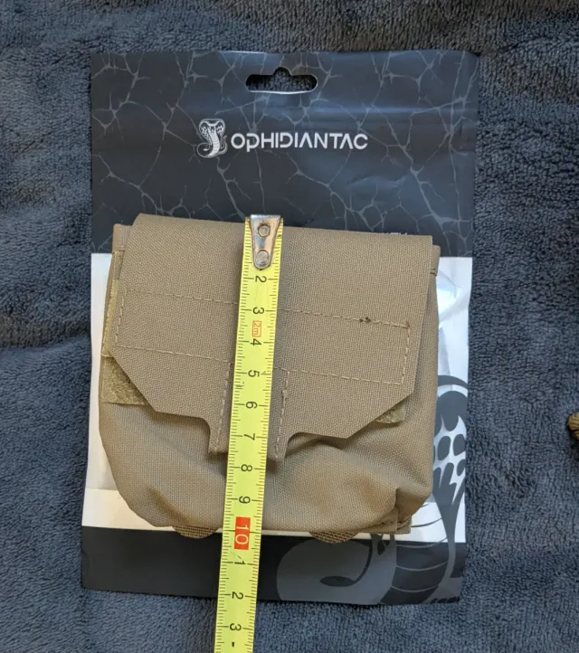 Lote 2 pouch molle tactical color coyote marrón.