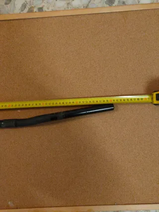 Manillar de bicicleta negro