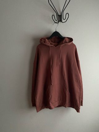 Sudadera oversize mujer marrón ( teja)