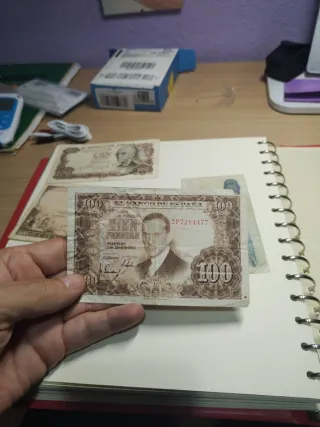 Lote Billetes Pesetas: 1x500 y 3x100