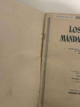 Álbum Los Diez Mandamientos Cromos