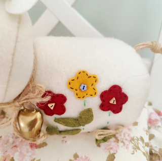 Coppia pecorelle feltro artigianali