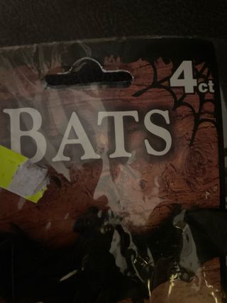 bats (murciélagos de plástico falsos)
