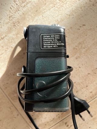 Acuario con motor eléctrico 35L con tapa