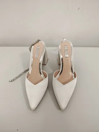 Scarpe Be Mine Tg. 38 (5) Bianche/Argento