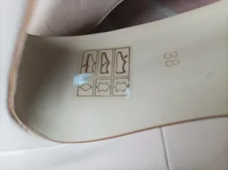 Paco Herrero Peep Toes Piel Beige Talla 38 rosa em