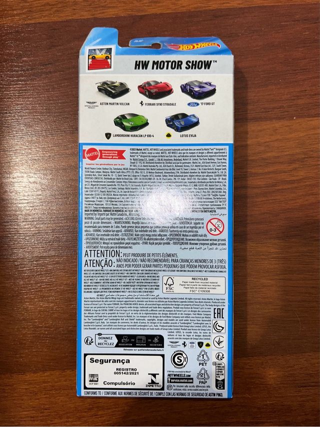 Pack 5 Hot Wheels Motor Show