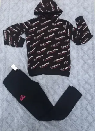 Tuta Kappa bambina/donna nera e rosa