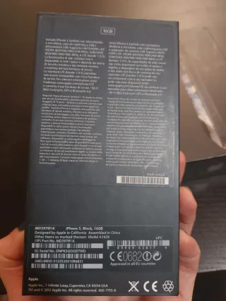 iPhone 5 16GB Nero del 2013