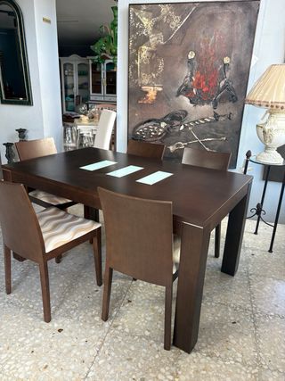 Mesa Comedor Wengue Cristal Lanmobel