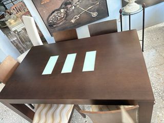 Mesa Comedor Wengue Cristal Lanmobel