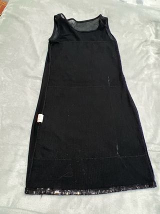 Vestido negro lentejuelas y tul