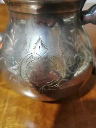 Teiera vintage in metallo argentato