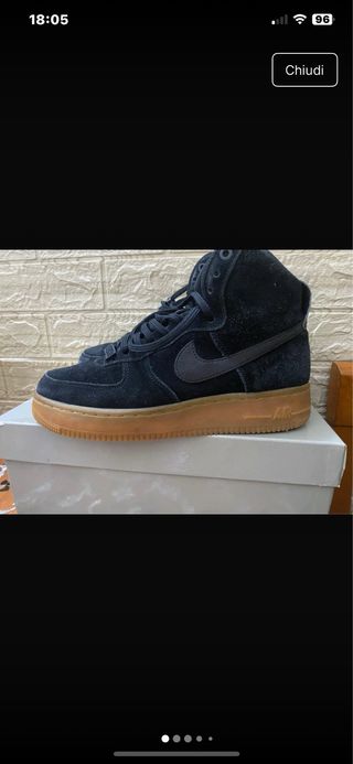 Nike Air Force 1 High Nere Gum