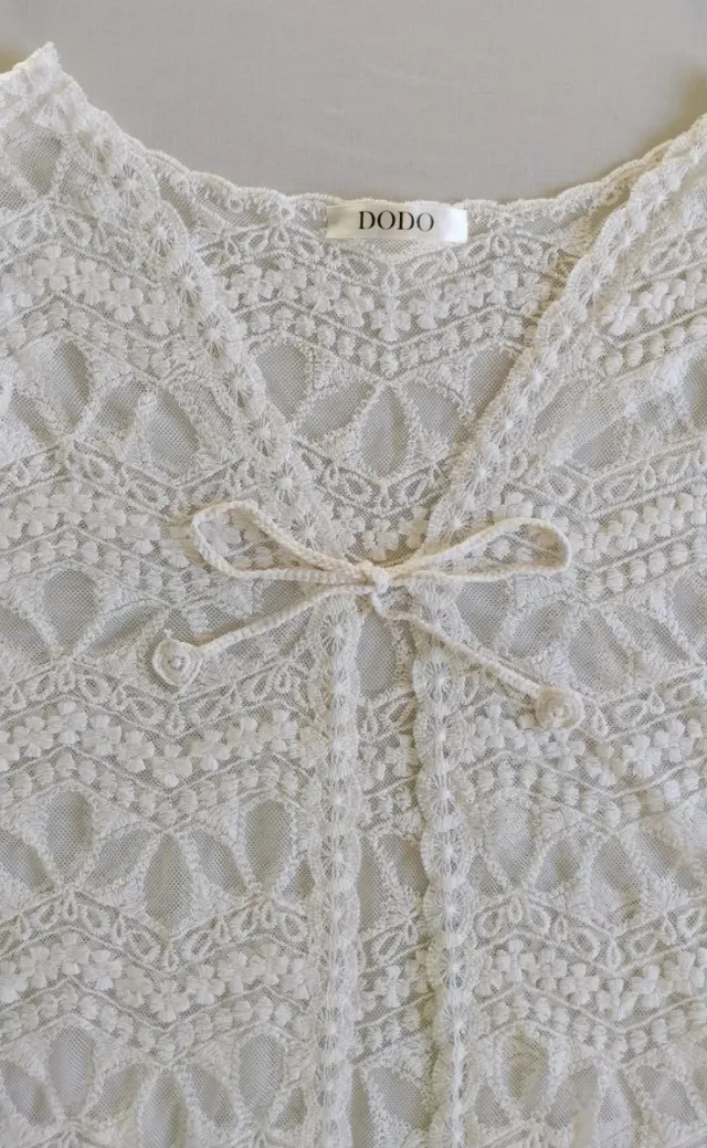 Chaqueta DODO encaje blanco talla única