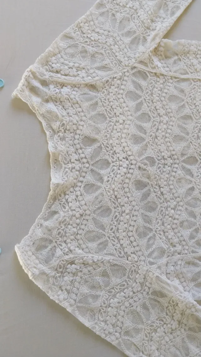 Chaqueta DODO encaje blanco talla única