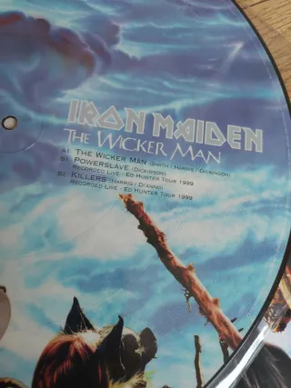 Iron Maiden The Wicker Man picture disc