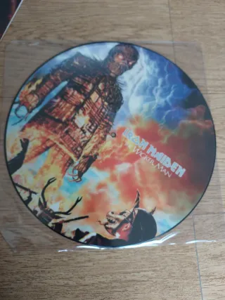 Iron Maiden The Wicker Man picture disc